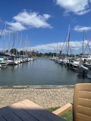 Outside dining on a perfect day