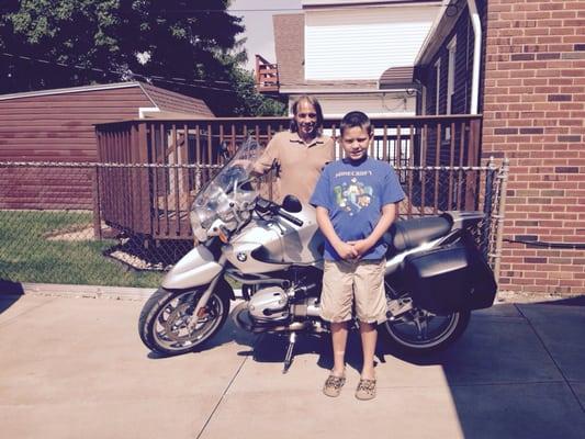 Key made for this 04 BMW R1150R / With the help of my grandson! Thank you Mr. Baker for allowing him to help & thank's to Sill's