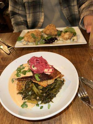 Blackened Catfish and Fried Chicken