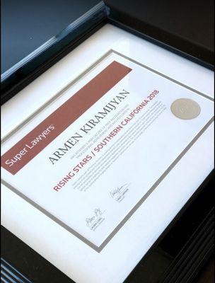 2018 Super Lawyer Award