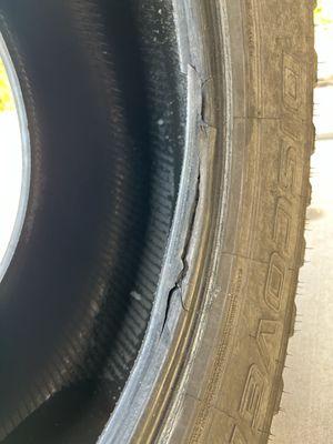 Tires ruined from bead destroyed