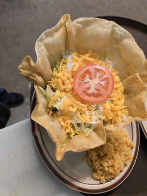 Taco salad Asada