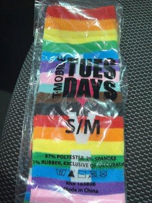 Free pride socks for T-Mobile Tuesday