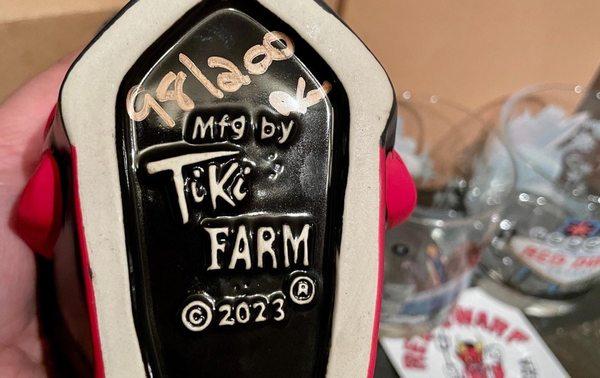 Tiki mugs are numbered & signed as collectibles