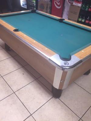 Pool Table play while you wait and yes pay 1st