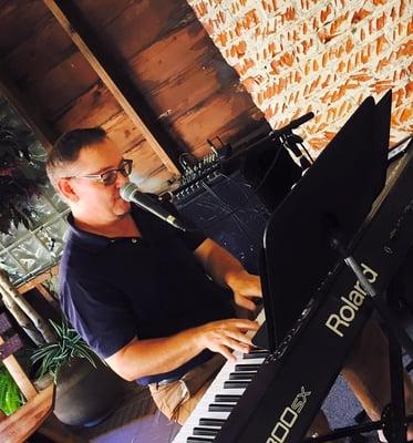 Live music every Friday and Saturday evening from 7-9 pm.  This picture is featuring Gary Hemenway.