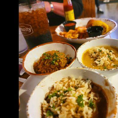 Jambalaya, Red Beans & Rice, Crawfish Etouffee