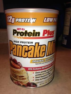 Protein supplement pancake mix? My dream!