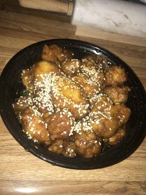 Sesame chicken - dinner portion