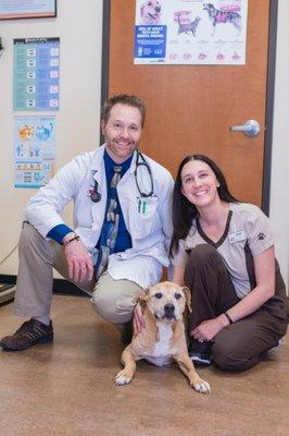 Charleen, Dr. Dan & their dog Guido