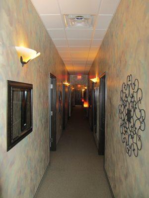 Hallway to a treatment room!