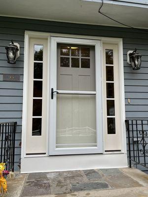 New exterior doors installed Thermatru doors Dedham ma 02026