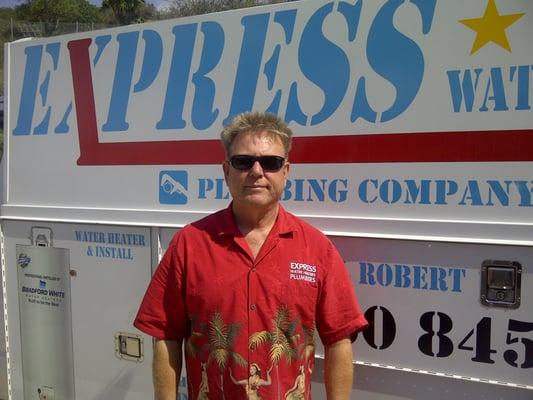 I am Robert Damuth, the owner of Express Water Heaters and Plumbing Company. We are happy to serve you!