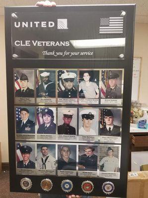 Veterans wall custom plaque