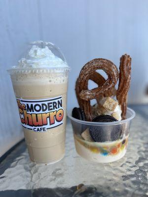 Vanilla Frappe and Modern Churro