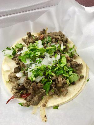 Beef taco