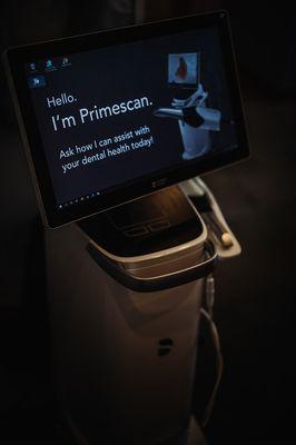 Our Primescan means no more messy impressions.  We can take a 3D scan of your mouth with the wave of a wand!