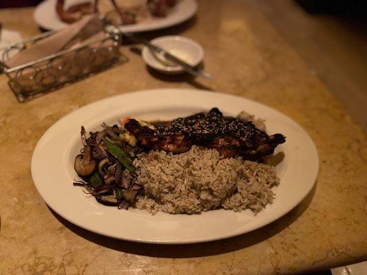 Teriyaki Chicken With brown rice and mixed vegetables