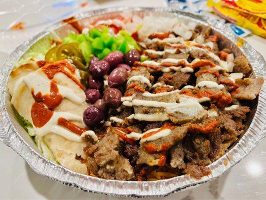 This was about 3-4 months ago. Chicken & Beef Gyro Platter