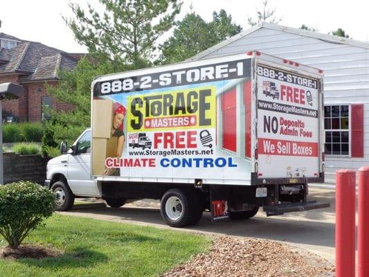 Our FREE 14 foot box truck comes equipped with an appliance dolly and furniture pads.  Reserve ahead of time please.