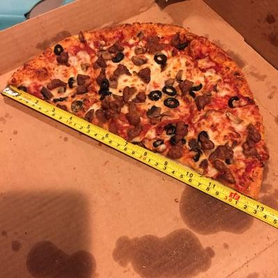 Large pizza 13"?