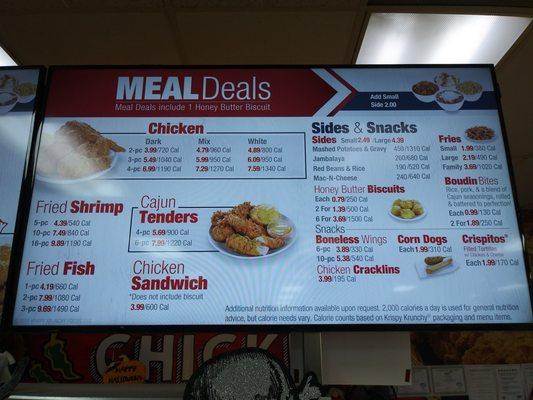 Menu Meal Deals