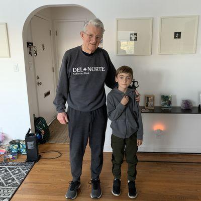 Papa with his 9 year old grandson, Finn.