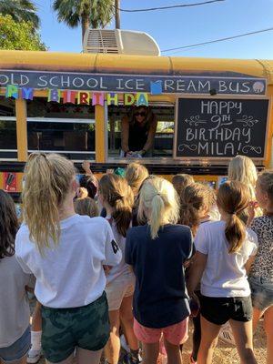 Needless to say, Old School Ice Cream Bus was a hit at the birthday party!