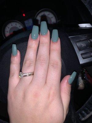 Sage Green nails