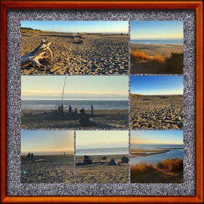 Montage of images from Clam Beach