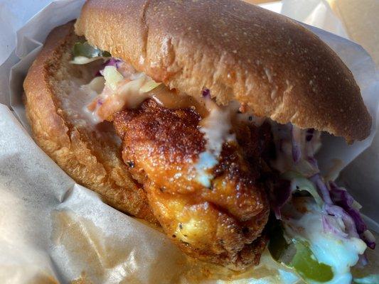 Nashville hot chicken sandwich