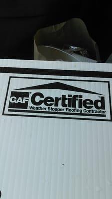 This is a GAF Certified roofing company.. Cant go wrong with them..