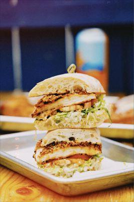 Buffalo Caesar Chicken Sando