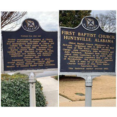 Historical marker front & back