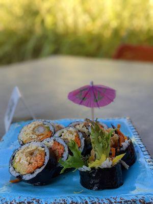 Shrimp tempura gimbap