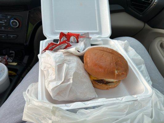 Lucky Burger combo. Yummy!