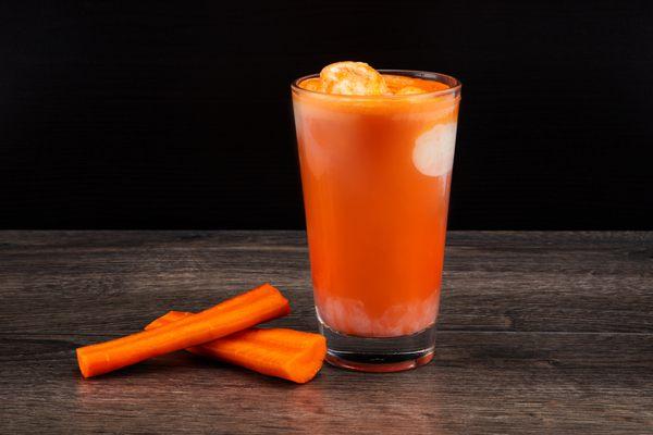 Carrot Juice w/ Vanilla Ice Cream