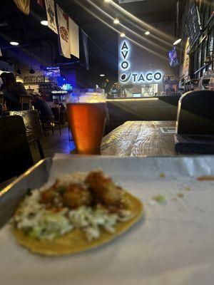 Beer and coconut shrimp