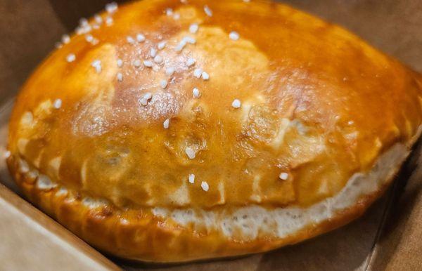 Cheese Steak Pretzel empanada