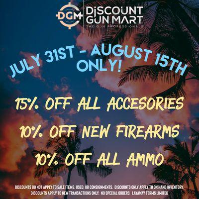 August promo on top of our big sale event!