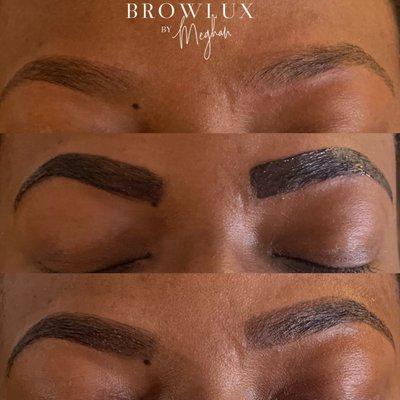 Eyebrow tinting