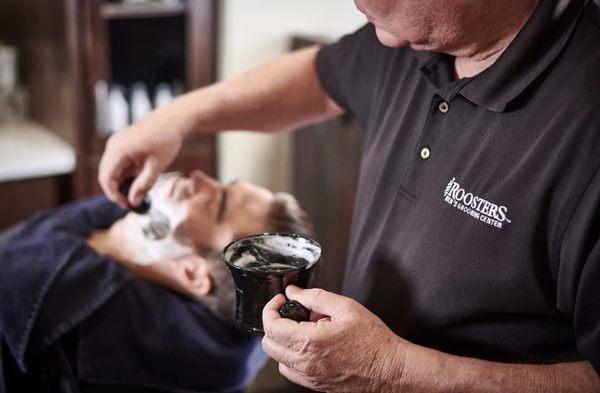 At Roosters in Johns Creek we are experts in current hair styles and perfect shaves.