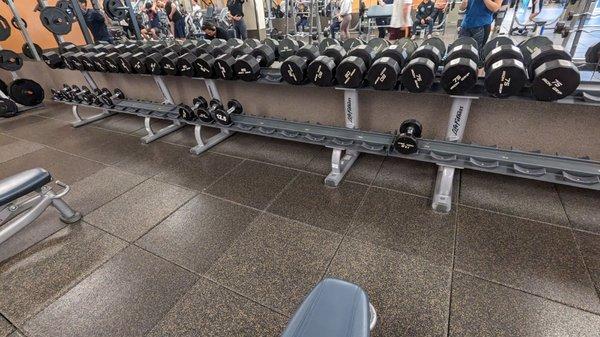 February 7 - someone reorganized the weights and polite gym goers are placing them back in the correct spots!!!!! KEEP IT UP!!