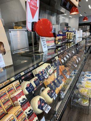 Meat and cheese counter