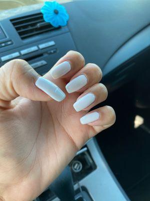 Gel polish on natural nails