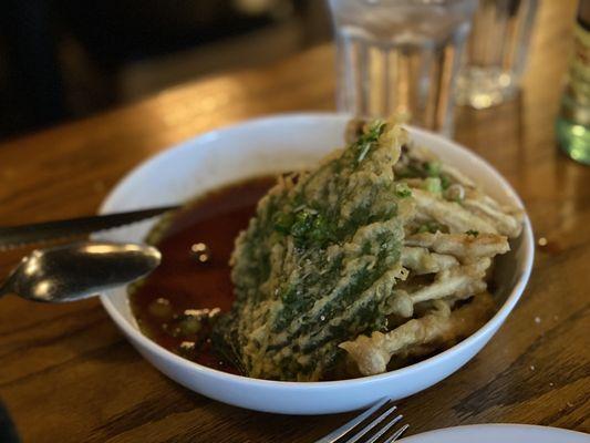 Tempura mushrooms