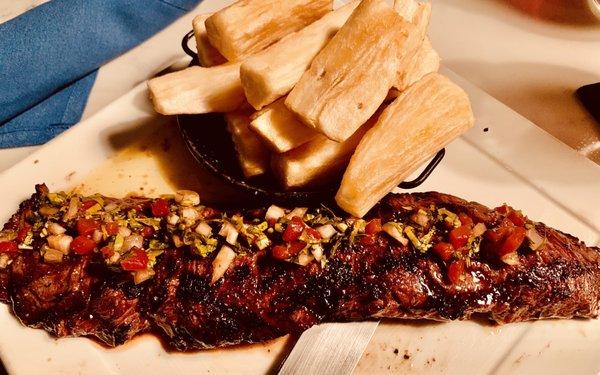 Skirt churrasco with Yuca Fries