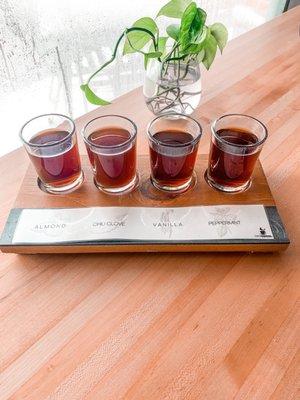 Coffee flight flavors