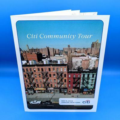 Brochure with Soft Touch Laminated Covers printed for Citi Group