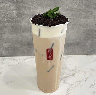 Cookie & Cream Milk Tea (w/ Milk Foam and Crumble Oreo)